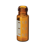 2.0ml Short-Cap Vial (amber) w/White Graduated Marking Spot, pk.1000